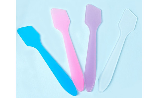 Mini plastic spatula for cosmetics 10pcs